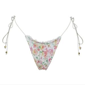 Bananhot Flora Vintage‎ Flower Bikini Bottoms Cheeky Size XS